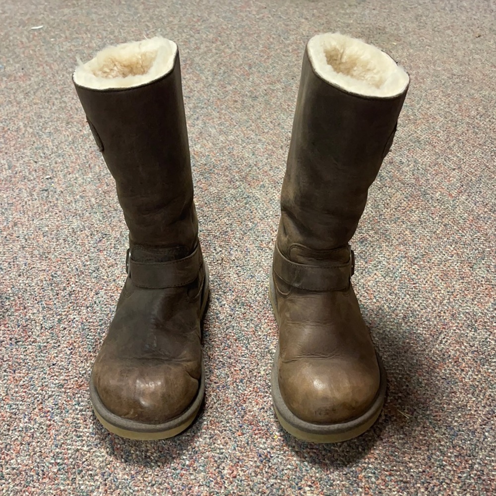 Women’s Ugg Brown Leather Boots